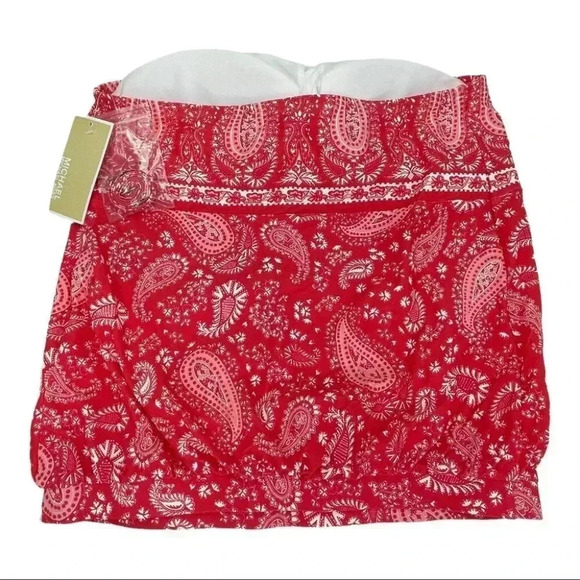 Michael Kors Paisley Blouson Bandini Womens Swim Top - Picture 5 of 8